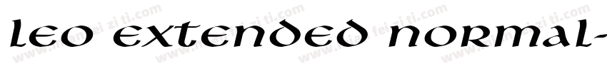 Leo Extended Normal字体转换